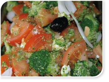 Salade de broclois et Feta